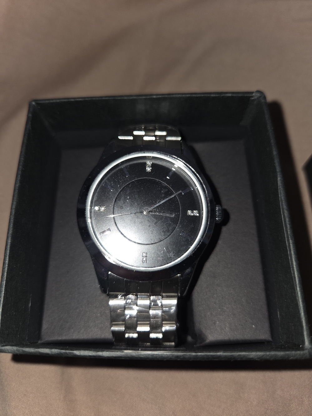 Men's Silver Bracelet Watch